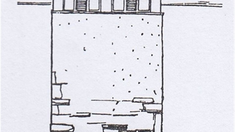 Das Vorbild für die beiden Türme: eine Skizze des AEG-Architekten.