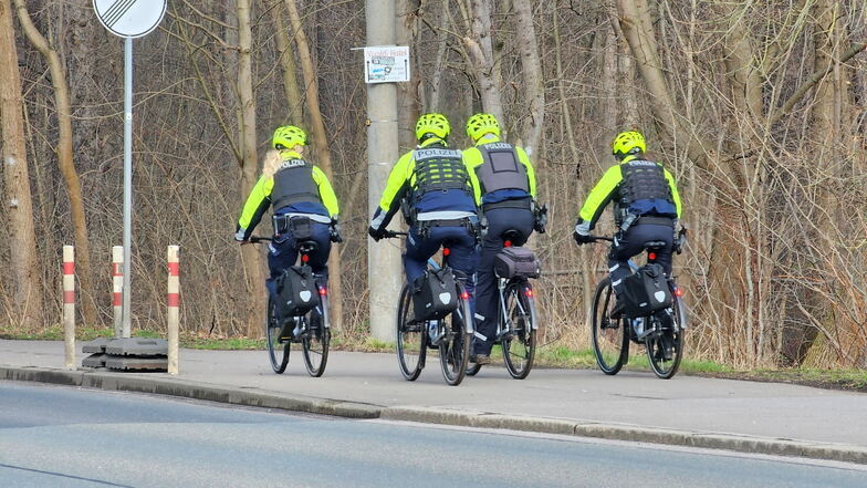 Die Bärlauchstreife der Polizei in Leipzig ist unterwegs.