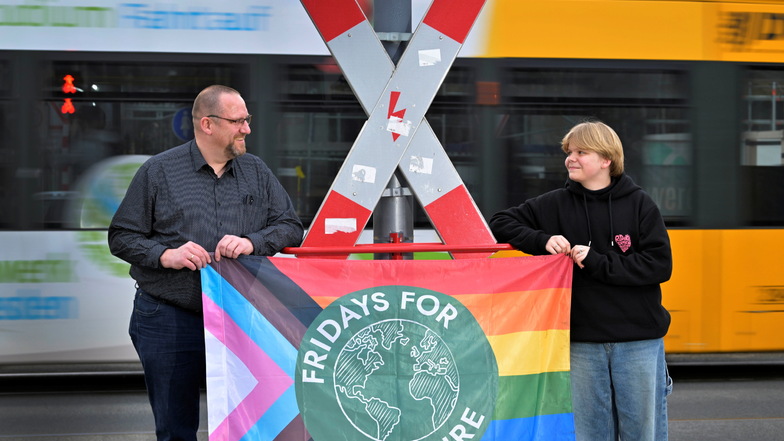 Freitag ist Streiktag, zumindest für Straßenbahnfahrer Wolfgang Fehring und Klimaschützer Anton Festag. Sie gehen gemeinsam auf die Straße