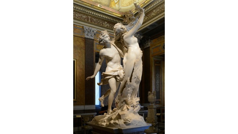 Apoll und Daphne in der Galleria Borghese.