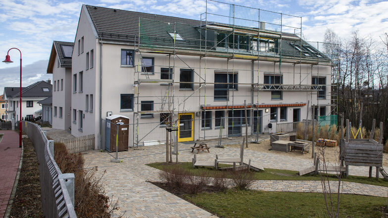 In der Kita Kirschallee in Bannewitz werden im Dachgeschoss neue Betreuungsplätze geschaffen.
