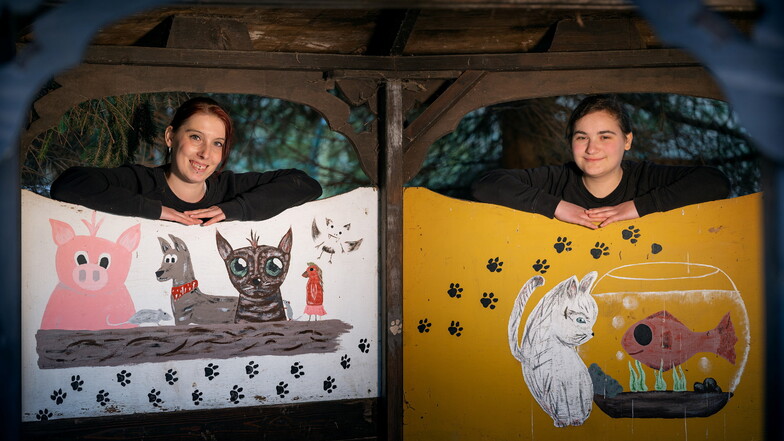 Die Tierpflegerinnen Doreen Ziska und Cora Michler brauchen für ihren Beruf nicht nur ein Gespür für das Tier, sondern auch für den Menschen. Das bewährt sich gerade jetzt in der Corona-Zeit. Seit mehr als zwei Jahren arbeiten sie im Tierheim Pirna.