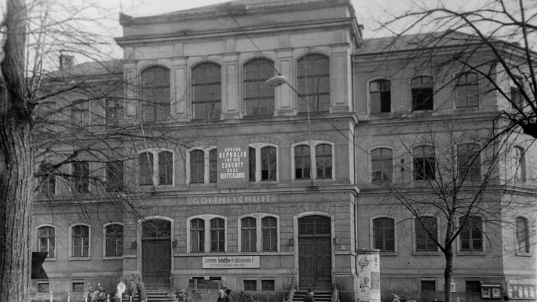 So sah die Goetheschule früher aus. Das Bild stammt vermutlich aus den 60er-Jahren.
