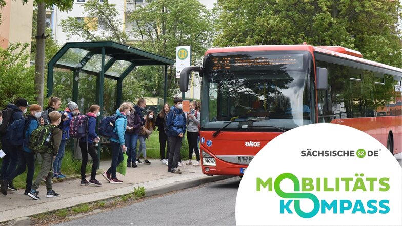 Wie gut ist die Bus- und Bahnanbindung von Radeberg, und wie zufrieden sind die Familien mit der Schülerbeförderung? Danach sind die Radeberger für den Mobilitätskompass von Sächsische.de befragt worden.