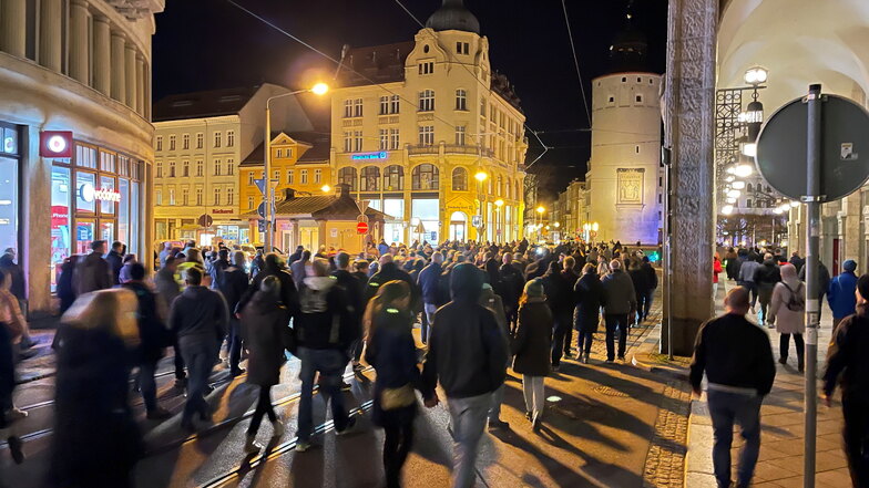 In Görlitz hat die Polizei die meisten Demonstranten im Landkreis gezählt, hier ein Archivbild.