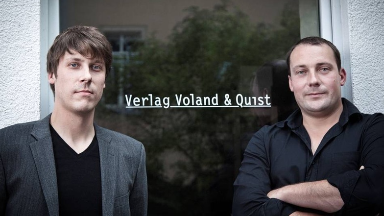 Die Macher des Verlags Voland & Quist: Sebastian Wolter (links) und Leif Greinus.