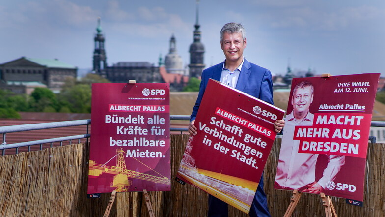 Albrecht Pallas (SPD) hat am Donnerstag seinen Wahlkampf um den Dresdner Oberbürgermeister-Posten eingeläutet.