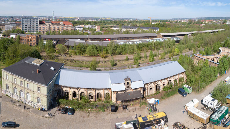 Das Projekt Alter Leipziger Bahnhof in Dresden ist ins Stocken gekommen. Das liegt auch an einem anderen Projekt.