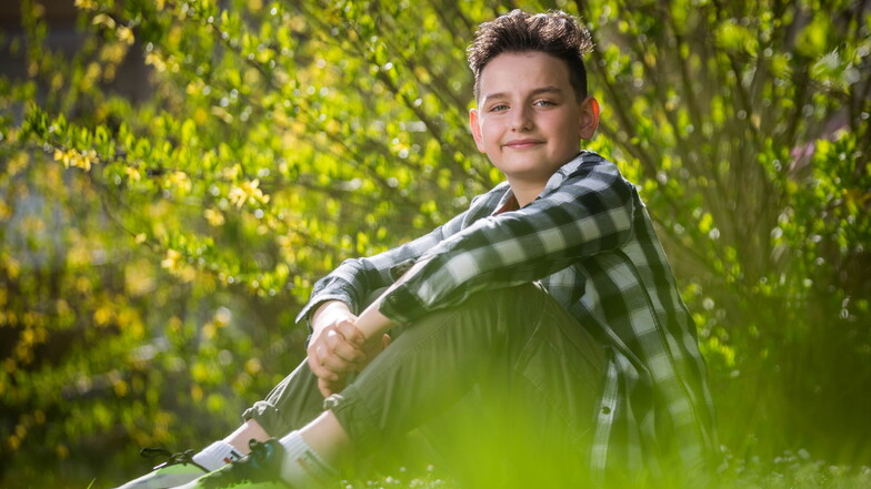 Der elfjährige Yll will Model werden. Eine Agentur hat er in Dresden schon gefunden.