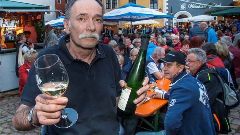 Bernd Kaden ist Organisator des Weinfestes in Meißen.