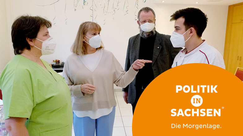 Mitte Januar informierte sich Sachsens Gesundheitsministerin Petra Köpping in Delitzsch über die Lage in Pflegeheimen. Wie neue Zahlen zeigen, spitzt sich die Personalnot in den kommenden Jahren noch einmal zu.
