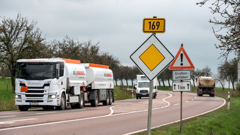 Die Sanierung der B 169 vom Abzweig Stockhausen bis Heyda ist eins von fünf Projekten des Landesamtes für Straßenbau und Verkehr in der Region Döbeln.