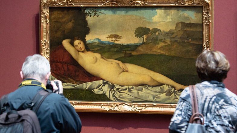Die "Schlummernde Venus" von Giorgione.