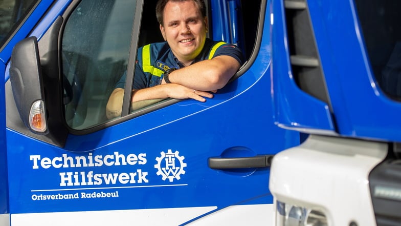 Fabian Scholz ist Ortsbeauftragter des Technischen Hilfswerkes in Radebeul und mit seinen Mitstreitern für große Teile des Kreises Meißen zuständig. In Nordrhein-Westfalen hat er die Einsätze von Helfern aus der ganzen Bundesrepublik koordiniert.