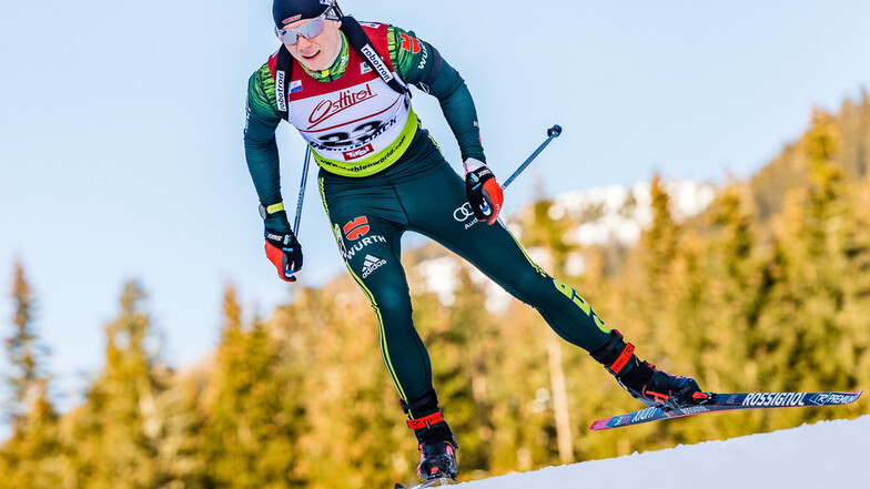 Justus Strelow konnte sich in diesem Winter in der zweiten Biathlon-Liga etablieren.