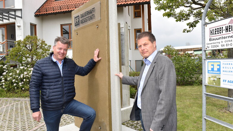 Die Geschäftsführer der Kleber-Heisserer Bau GmbH, Eckart Fraustadt (r.) und Mike Denk, haben die Reißleine gezogen und Insolvenz beantragt.