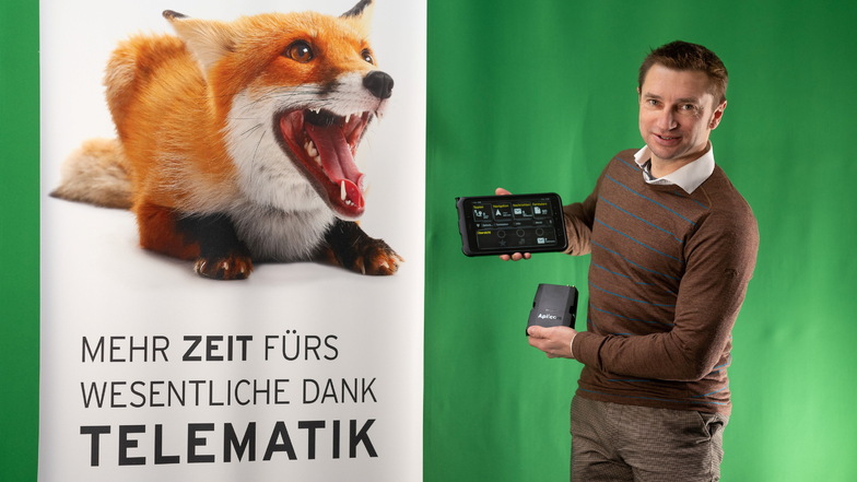Unternehmer des Jahres - Nominierte vorgestellt: Hendrik Scherf hat den Fuchs als Symbol für sein Unternehmen Yellowfox ausgewählt. Seine Software hilft Spediteuren und Bauunternehmern, ihre Daten zu überblicken.