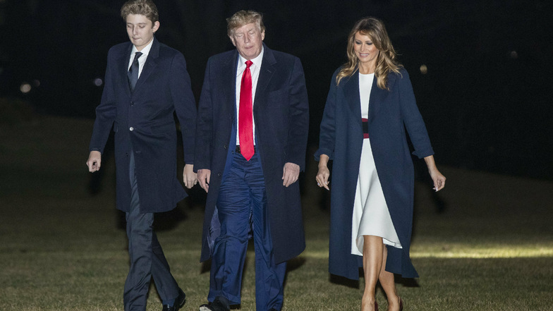 Donald und Melania Trump und ihr gemeinsamer Sohn Barron Trump hatten sich mit dem Coronavirus infiziert.