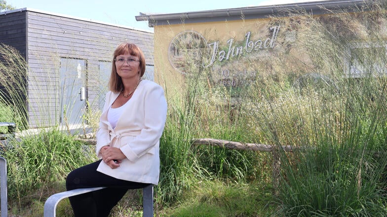 Als ihren Lieblingsplatz in Weißwasser bezeichnet OB-Kandidatin Swantje Schneider-Trunsch das Jahnbad. Es sei ein idealer Erholungsort inmitten der Stadt, findet sie.