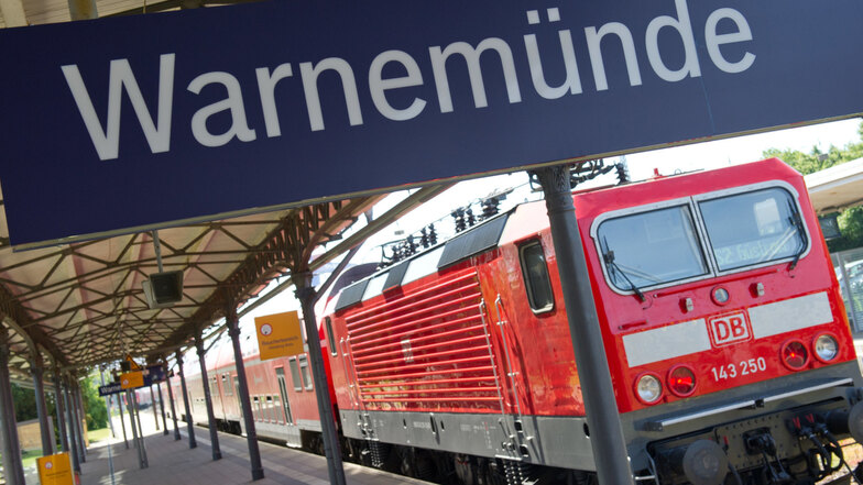 Der Bahnhof Rostock-Warnemünde direkt an der Ostsee ist das Zeil der IC-Züge, die ab Mai von Dresden aus verkehren.