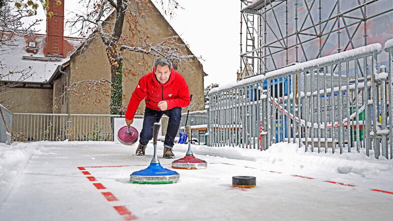 Riesa: Curlingbahn geht erstmals an den Start