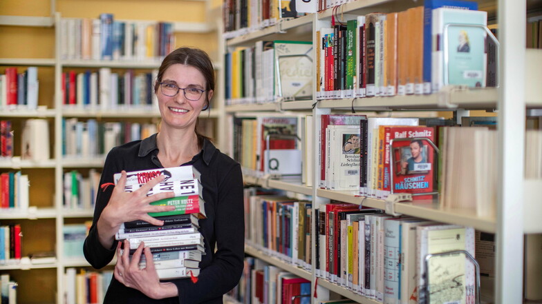 Susan Bazylak war bisher stellvertretende Leiterin der Bibliotheken in Riesa. Künftig soll sie Teamleiterin werden.