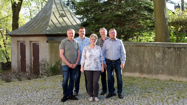 Sie kandidieren für die CDU: (von links) Peter Friedrich Hänsgen, Alexander Schwerdtner, Katrin Ladwig, Herbert Rudolf Runge und Andreas Groß.