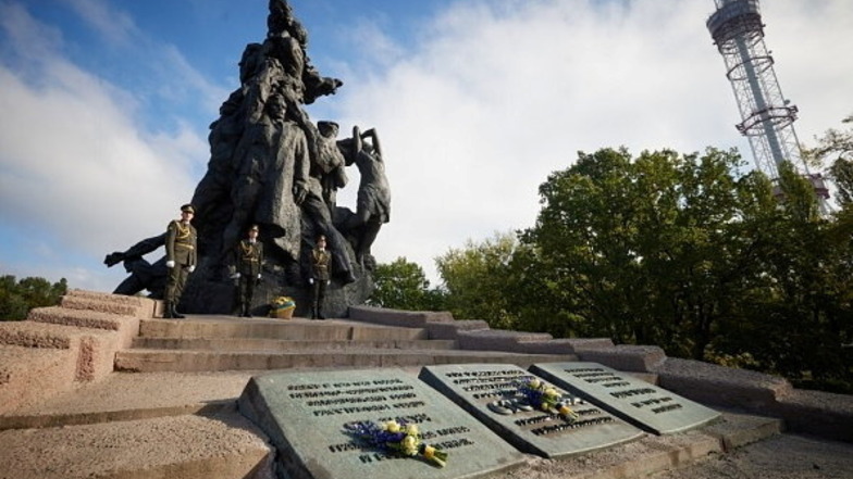Die Gedenkstätte Babyn Jar in der Nähe von Kiew.