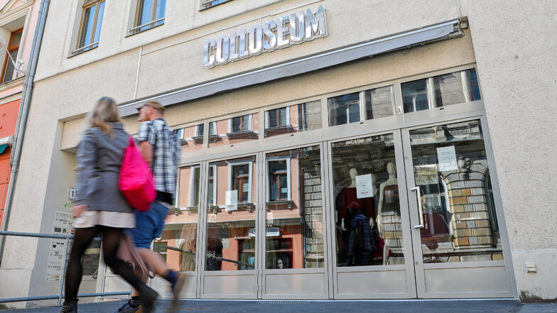 Trotz der Lockerungen im Einzelhandel bleibt die "Colloseum"-Filiale in Zittau weiterhin zu.
