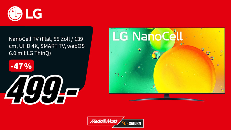 Tauche ein in die faszinierende Welt der LG NanoCell TVs - deine Eintrittskarte zu unvergleichlichem Entertainment! Erlebe atemberaubende Bilder mit lebendigen Kontrasten und tiefem Schwarz, dank bahnbrechenden NanoCell- und Direct LED-Technologie. Perfekt für Gamer mit HGiG-Unterstützung und Game Optimizer. Willkommen in der Zukunft des Fernsehens mit LG!