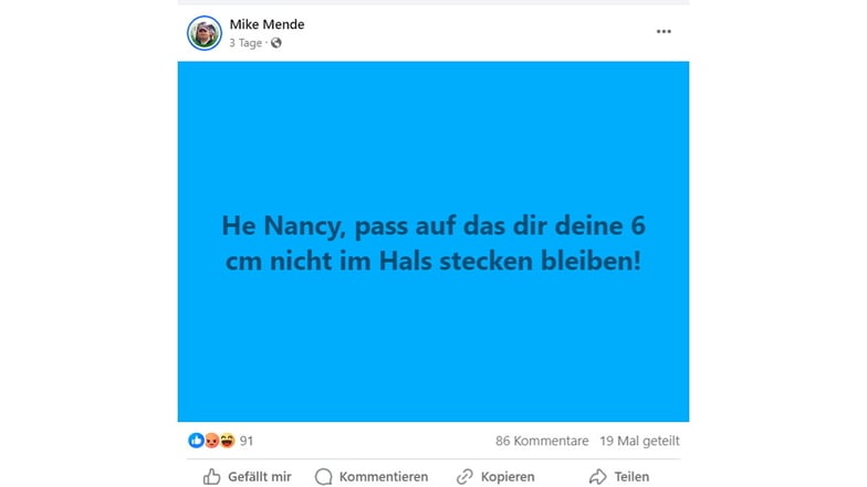 Auf seiner öffentlichen Facebook-Seite postete der Stadtrat unter anderem das.