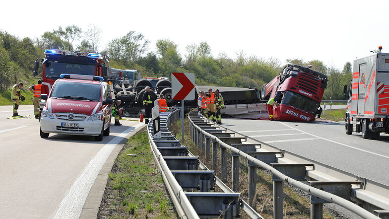 Unfall A4 Dreieck Nossen 24. April