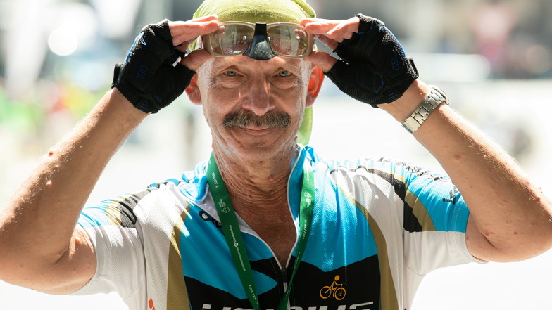 Seit 20 Jahren fährt Roland Mickan beim SZ-Fahrradfest mit.