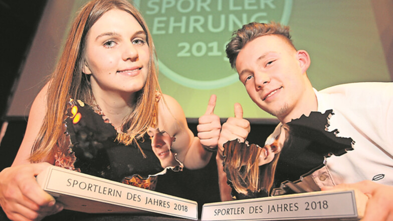 Die Ruderer Johanna Sinkewitz und Nils Seifert wurden die Jugendsportler des Jahres 2018.