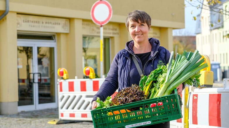 Radebeul: Wasserschaden im Hofladen der Gärtnerei Findeisen - Gemüse gibt es dennoch