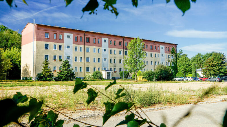 Diesen Block mit 32 Wohnungen in Großdrebnitz will die städtische Wohnungswirtschaft verkaufen.