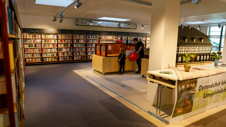 So sieht es in der neuen Stadtbibliothek von Ebersbach-Neugersdorf aus.