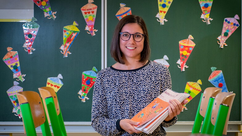 Die neue Schulleiterin Bianca Ehrlich freut sich schon auf die Erstklässler. In der Klasse 1/2 wird sie unter anderem Mathematik unterrichten.