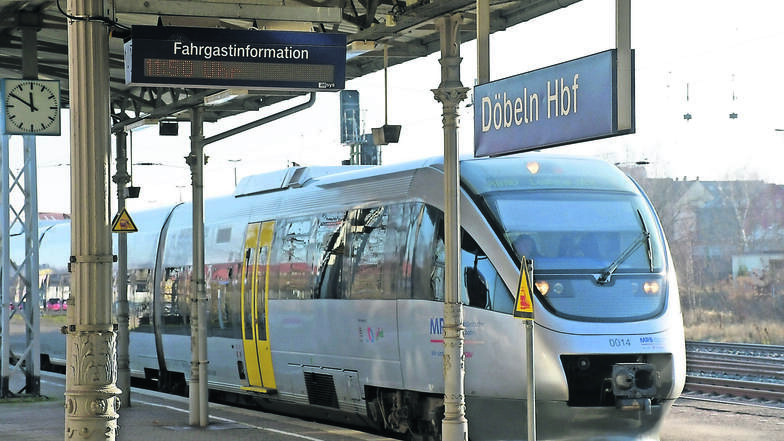 Eine Direktverbindung vom Döbelner Bahnhof nach Dresden könnte es vielleicht in drei Jahren geben. Dann sollen die Fahrgäste nicht mehr als 60 Minuten bis in die Landeshauptstadt unterwegs sein.