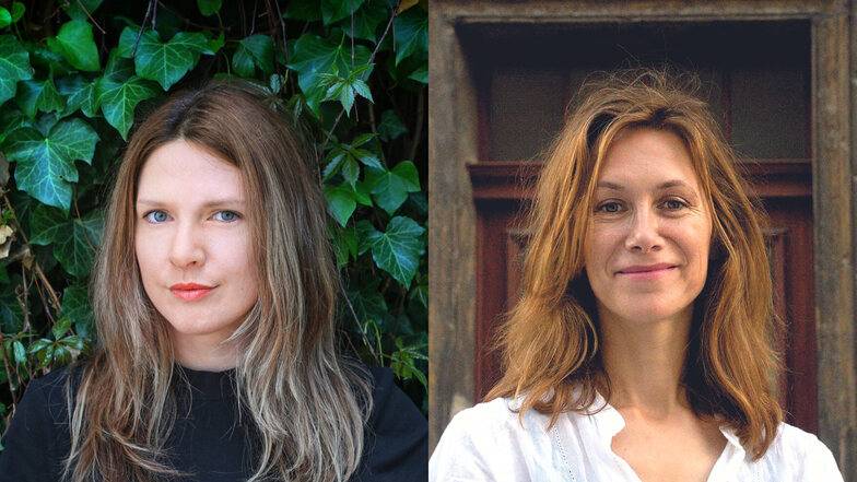 Marlen Hobrack (v. l.) und Karolina Kuscyk haben beiden den begehrten Preis des Meißner Literaturfestes erhalten.