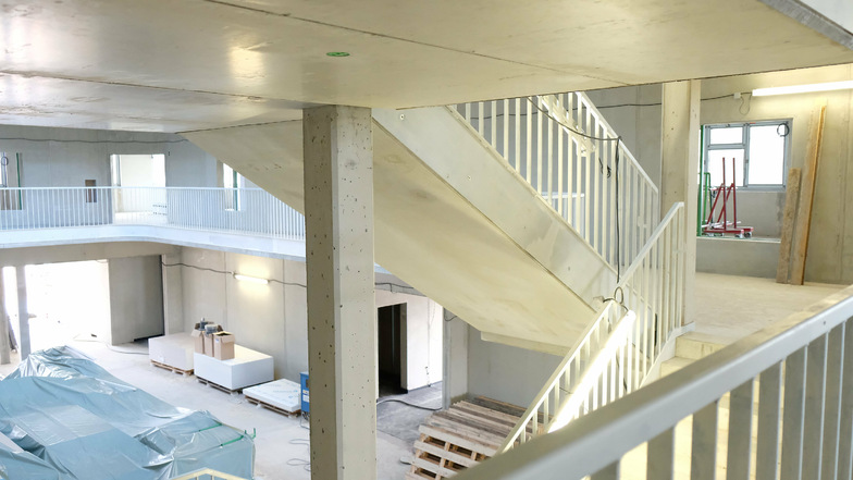 Ein Blick in den Neubau der Evangelischen Oberschule in Ullendorf.