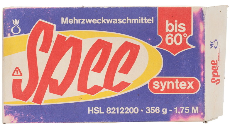 Spee war zu DDR-Zeiten das vielleicht bekannteste Waschmittel und hat als Marke bis heute überlebt.