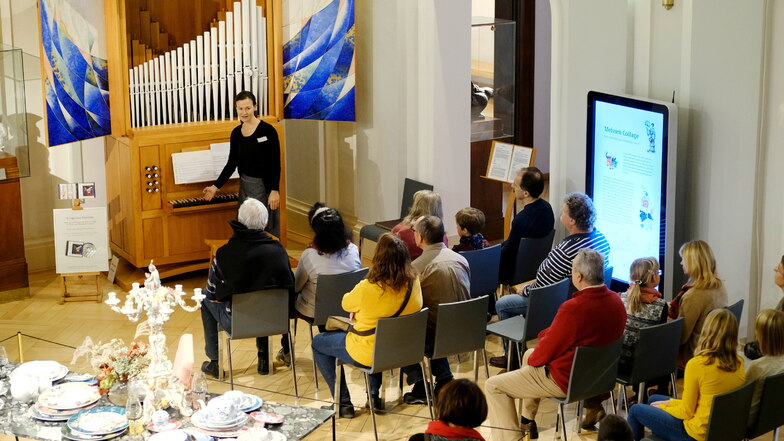 Im Museum der Porzellan Stiftung im Gebäude Manufaktur Meissen ist die von Ludwig Zepner entworfene Orgel mit stimmbaren Pfeifen aus Porzellan zu sehen und zu hören.