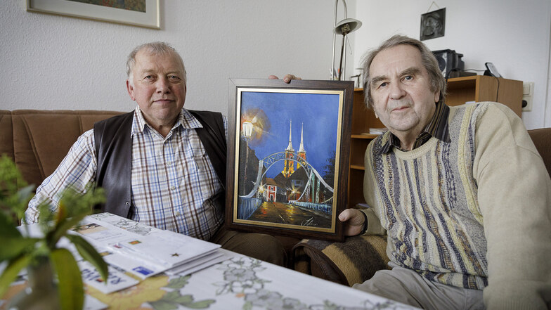 Gottfried Semmling (links) und Hartmut Heinze engagieren sich seit Jahren für deutsch-polnische Sprachkurse und Begegnungen. Jetzt gibt der 80-jährige Heinze die Organisation der Kurse an Semmling ab.