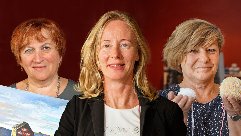 Diese drei Frauen sind unter anderem beim Hinterhoffest in Bischofswerda mit dabei.