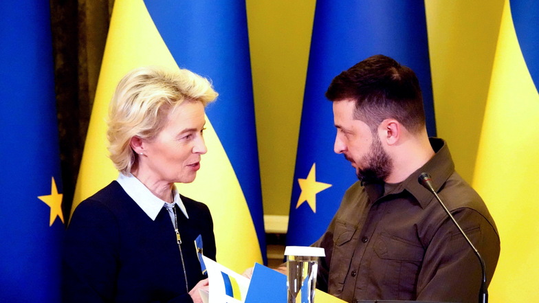 Von der Leyen in der Ukraine: "Die EU steht an eurer Seite"