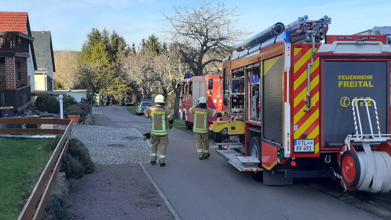 Der Feuerwehreinsatz in Freital-Somsdorf ging glimpflich aus.
