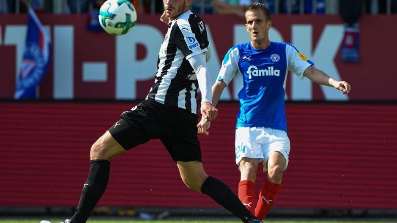 Nach Dynamo spielte Tim Kister (l.) zunächst zwei Jahre für den VfR Aalen, seit 2013 läuft der 30-Jährige für den SV Sandhausen auf.