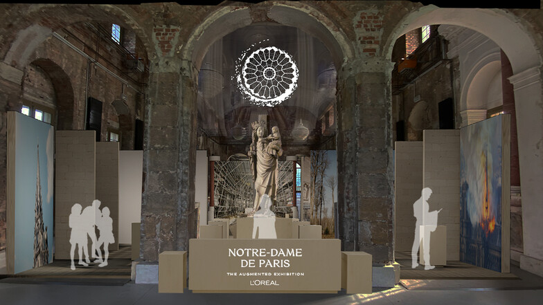 Blick in die Ausstellung: "Notre-Dame de Paris – Weltreise einer Kathedrale"