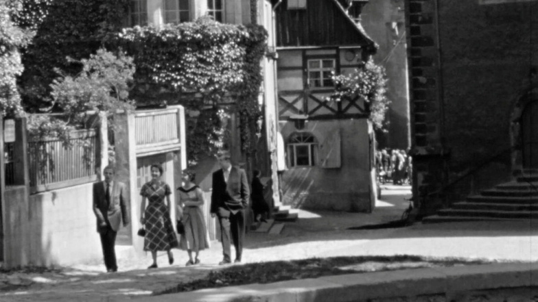 Schwarz-Weiß-Film zeigt Meißen der Nachkriegszeit